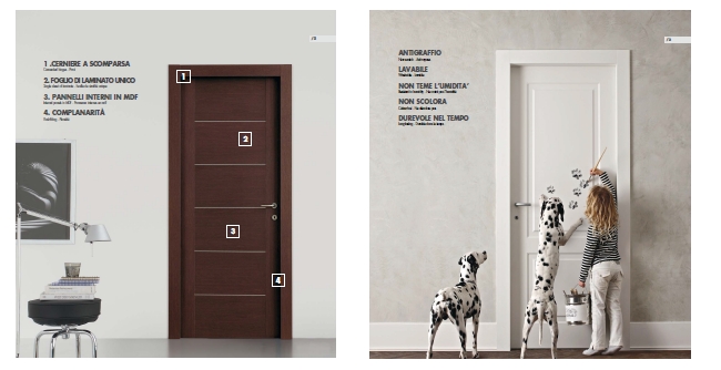 PORTE IN LAMINATO DOOR 2000 - CARETTERISTICHE